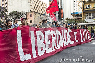 Protesters Editorial Stock Photo